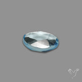 Rose Cut Sky Blue Topaz