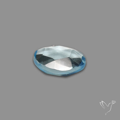Rose Cut Sky Blue Topaz