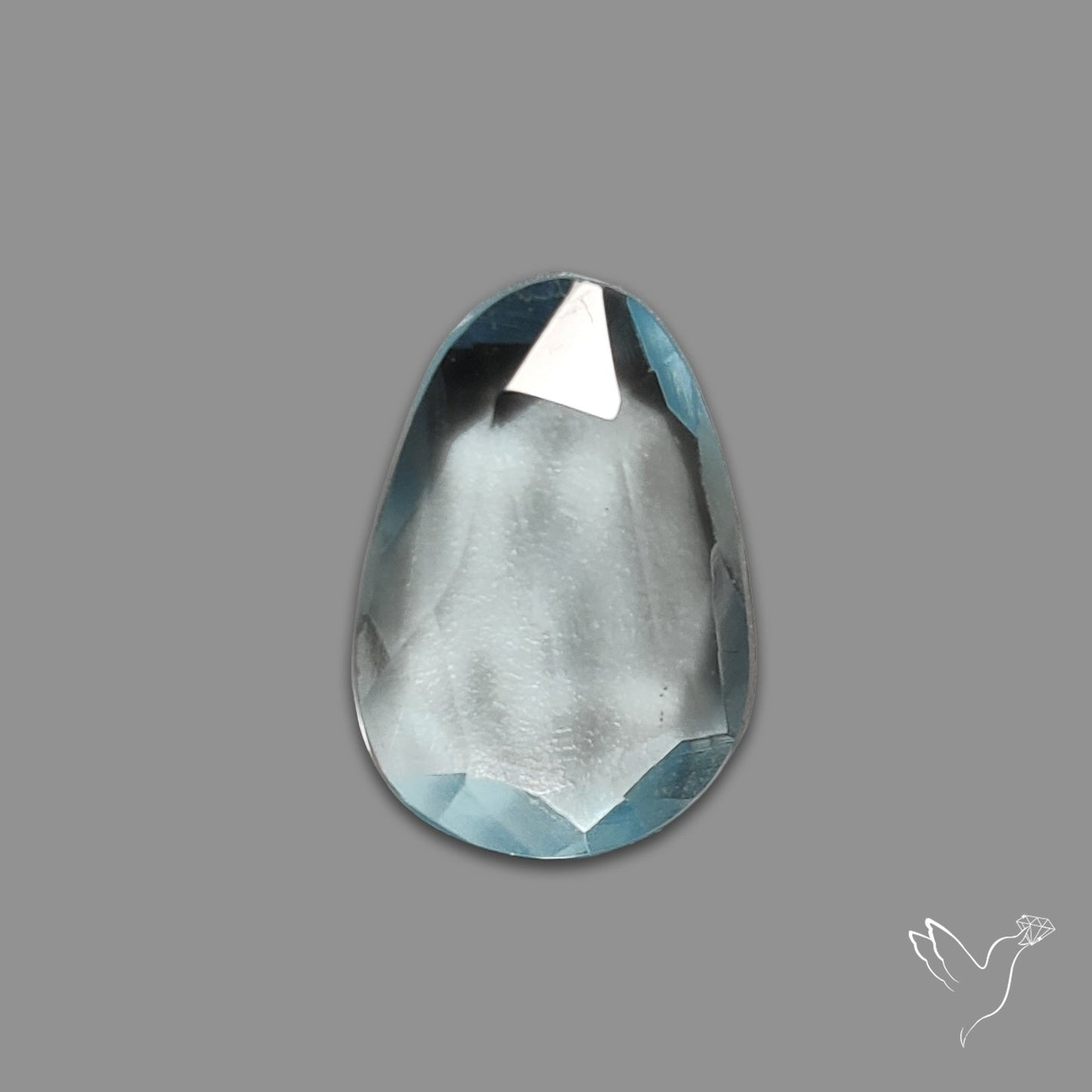 Rose Cut Sky Blue Topaz