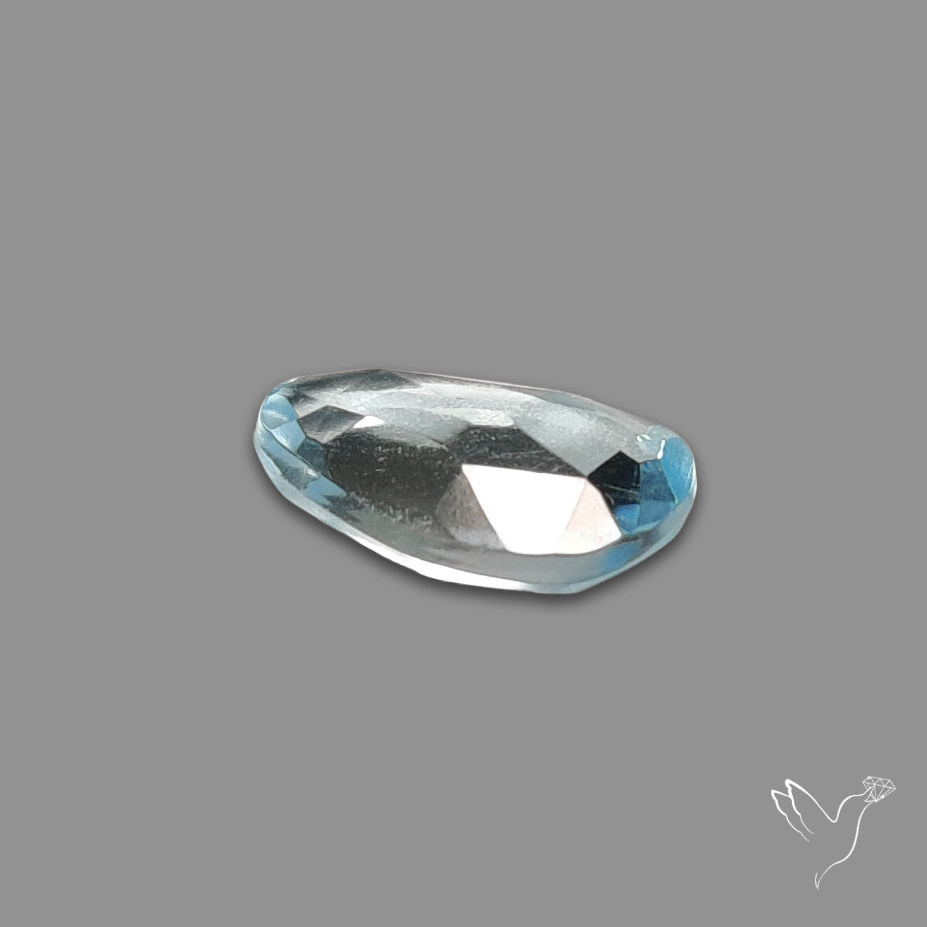 Rose Cut Sky Blue Topaz