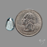 Rose Cut Sky Blue Topaz