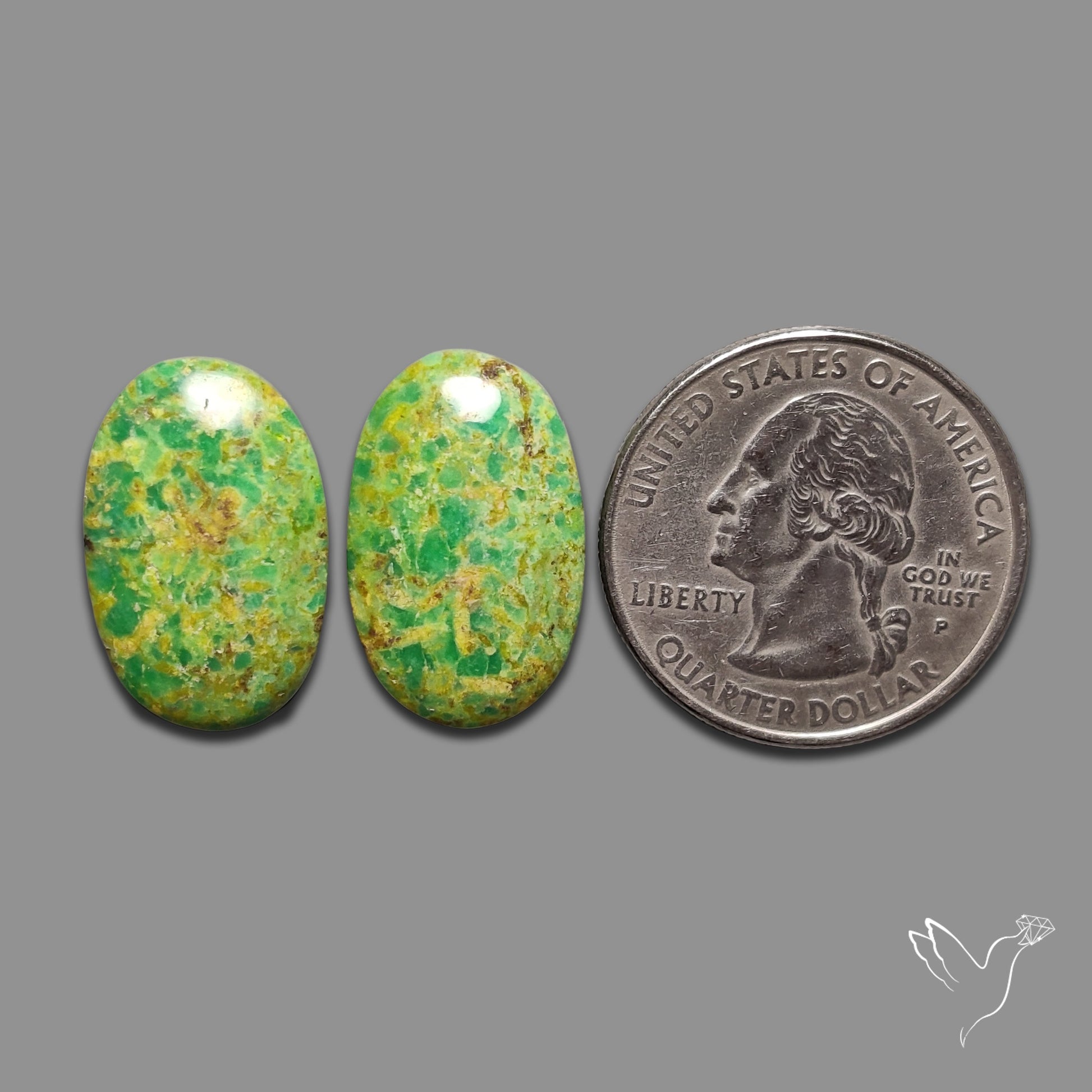 Gaspeite Pair