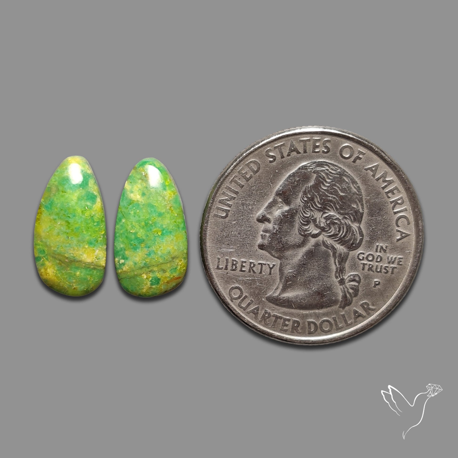 Gaspeite Pair