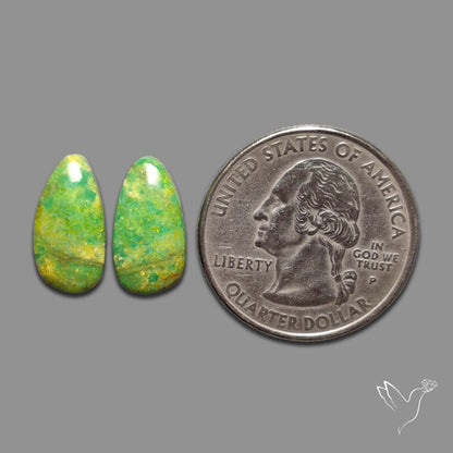 Gaspeite Pair