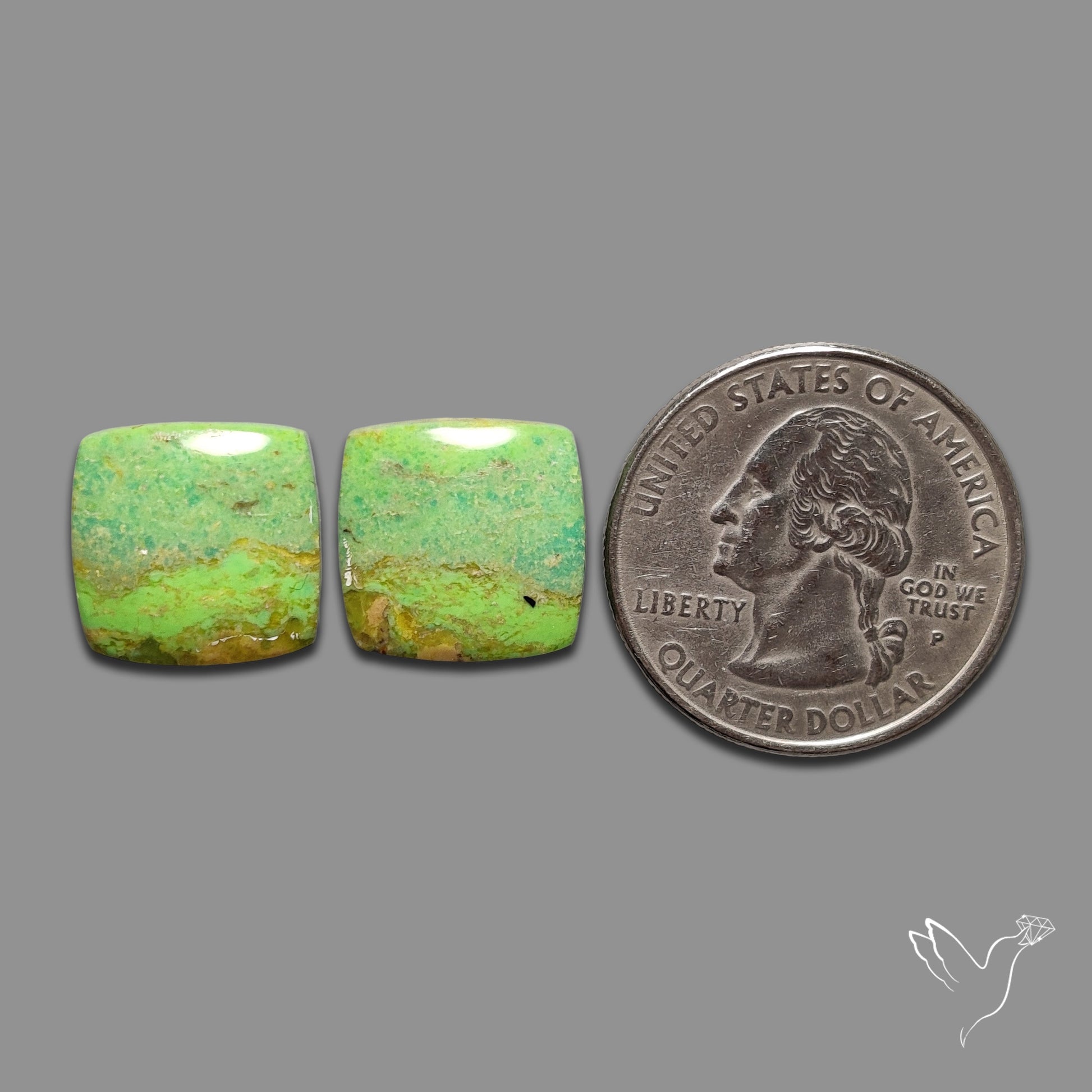 Gaspeite Pair