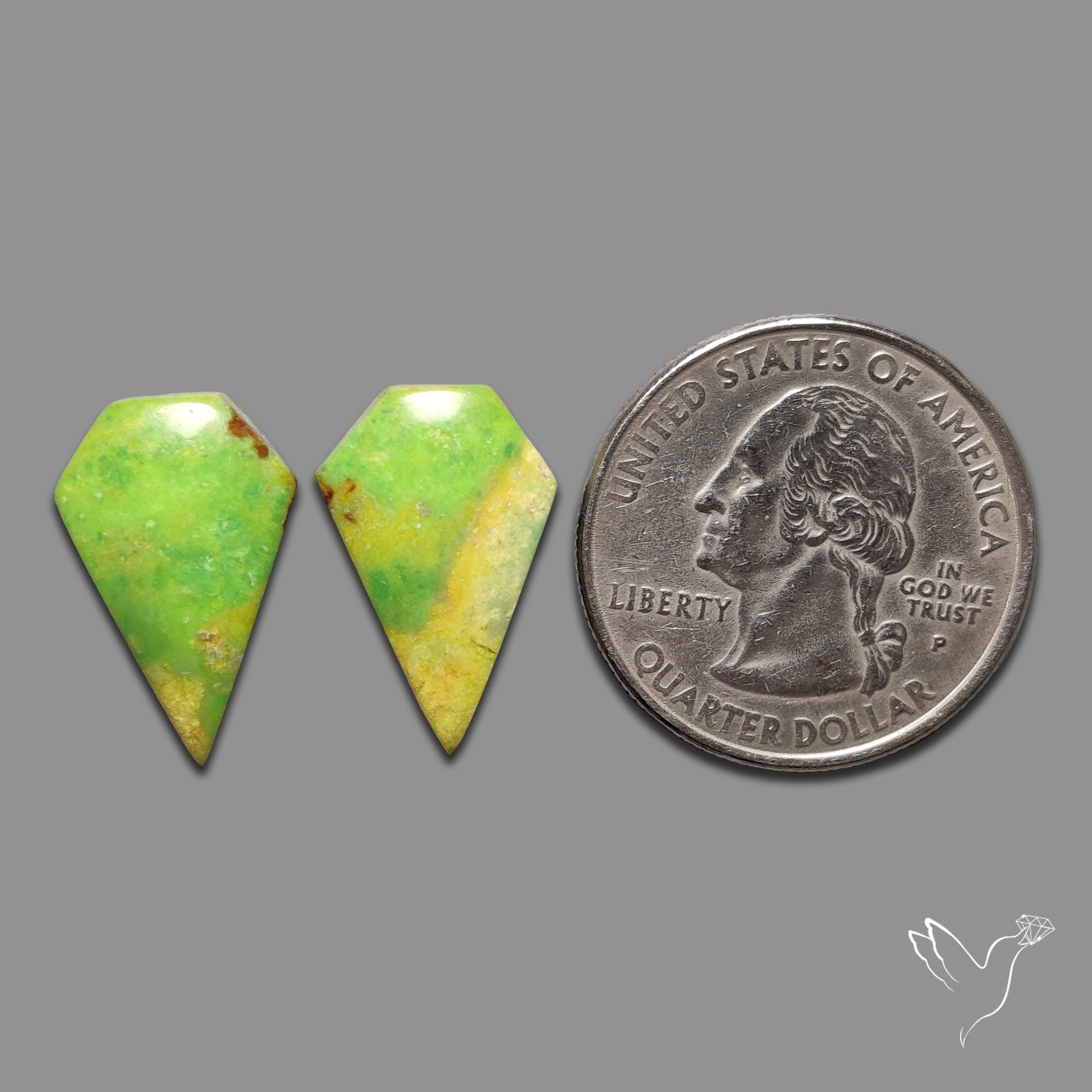 Gaspeite Pair