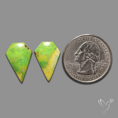 Gaspeite Pair