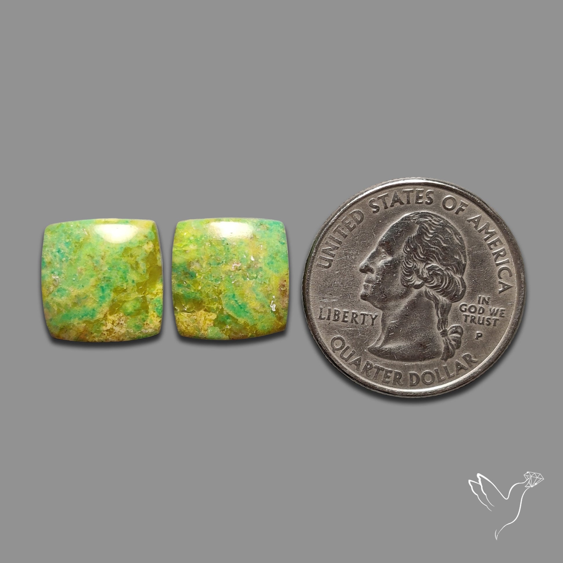 Gaspeite Pair