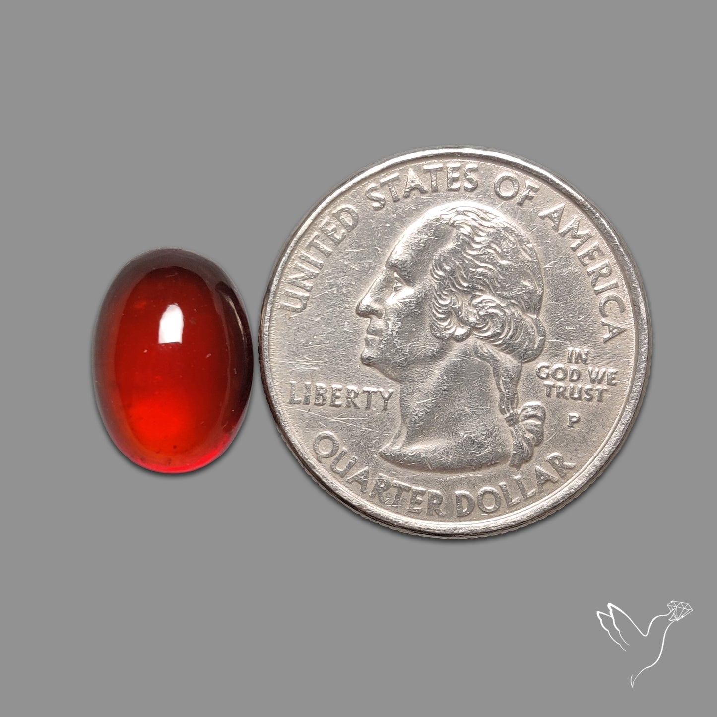 Gem Hessonite Garnet Cabochon