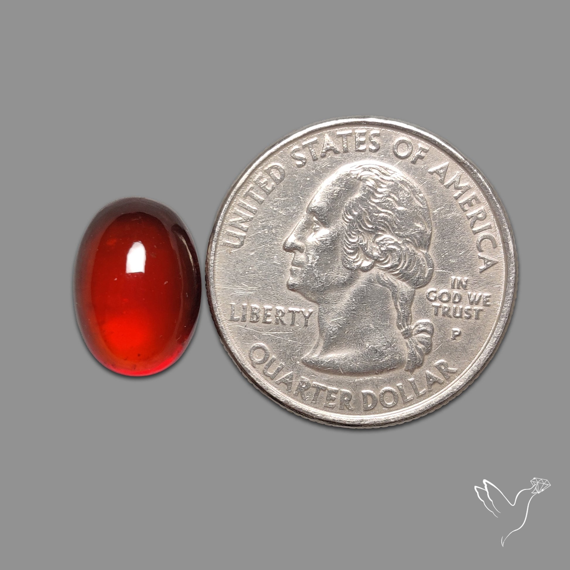 Gem Hessonite Garnet Cabochon