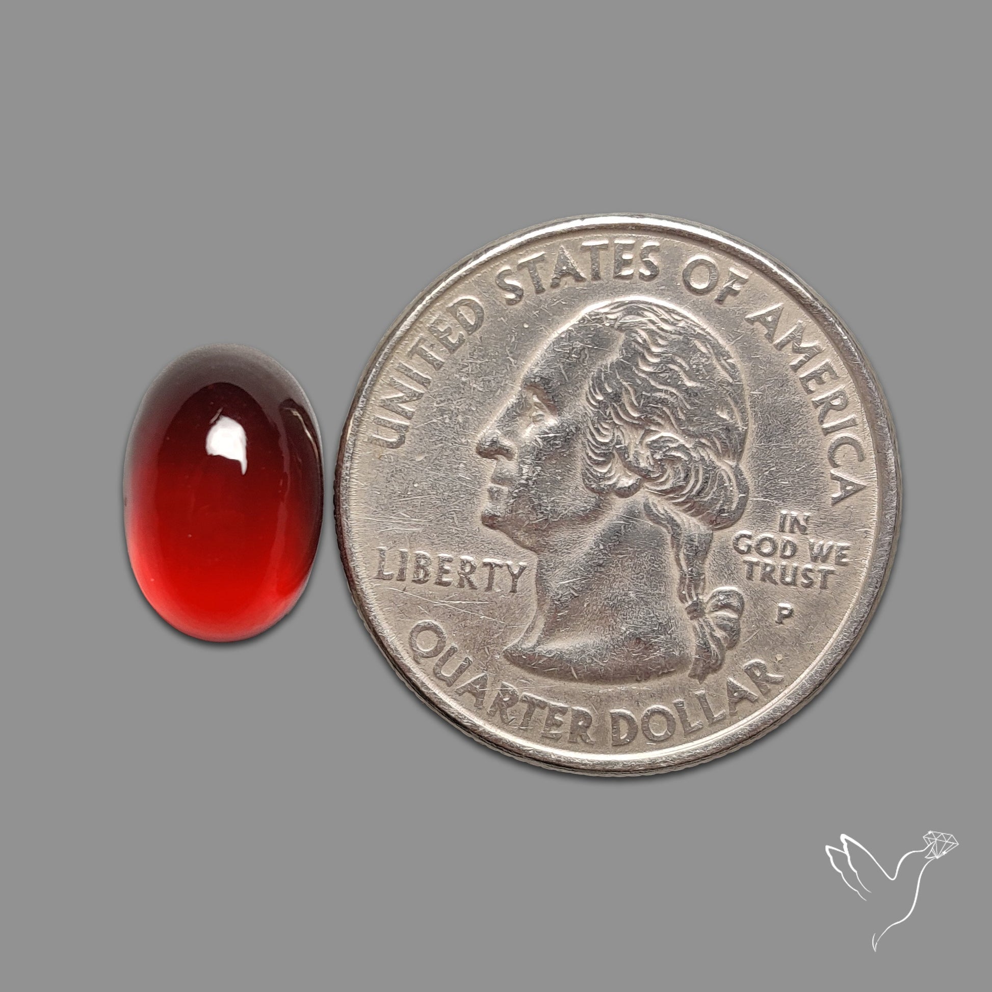 Gem Hessonite Garnet Cabochon