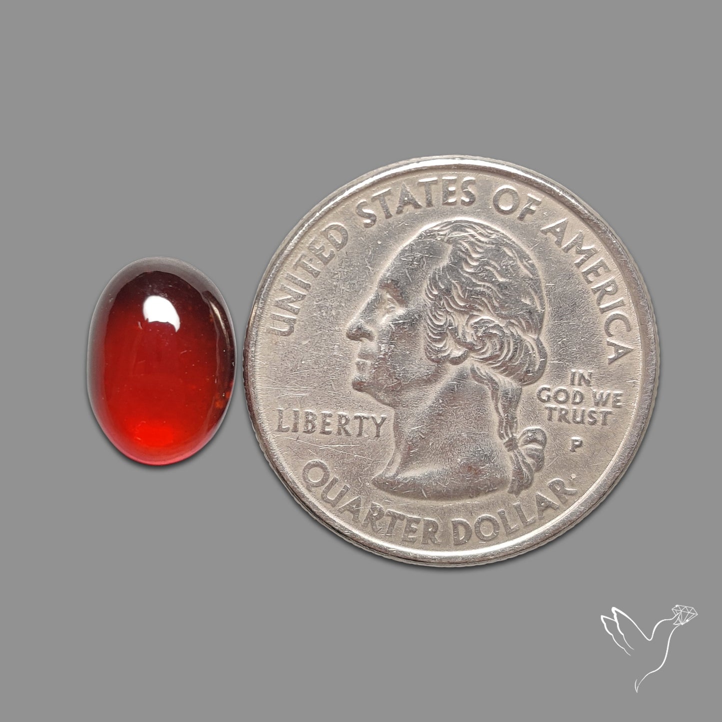 Gem Hessonite Garnet Cabochon