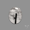 Black Tourmaline In Quartz Cabochon
