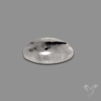 Black Tourmaline In Quartz Cabochon