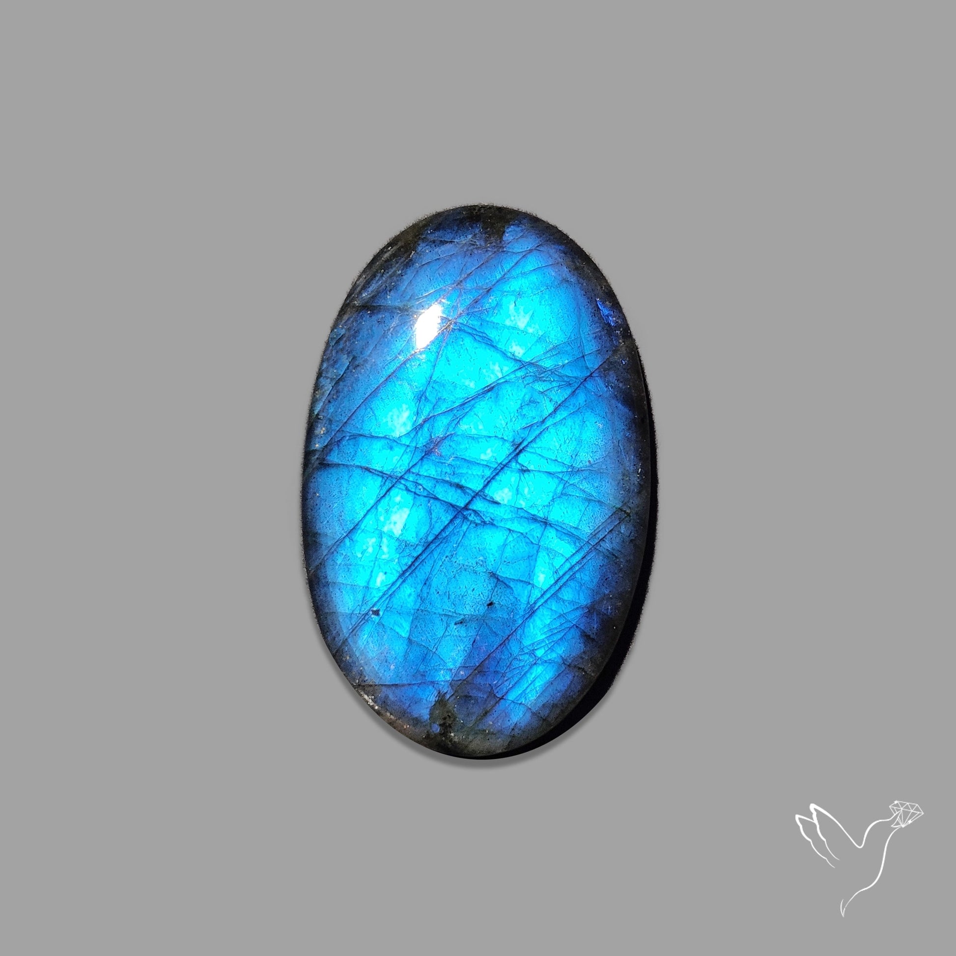 Deep Blue Labradorite Cabochon