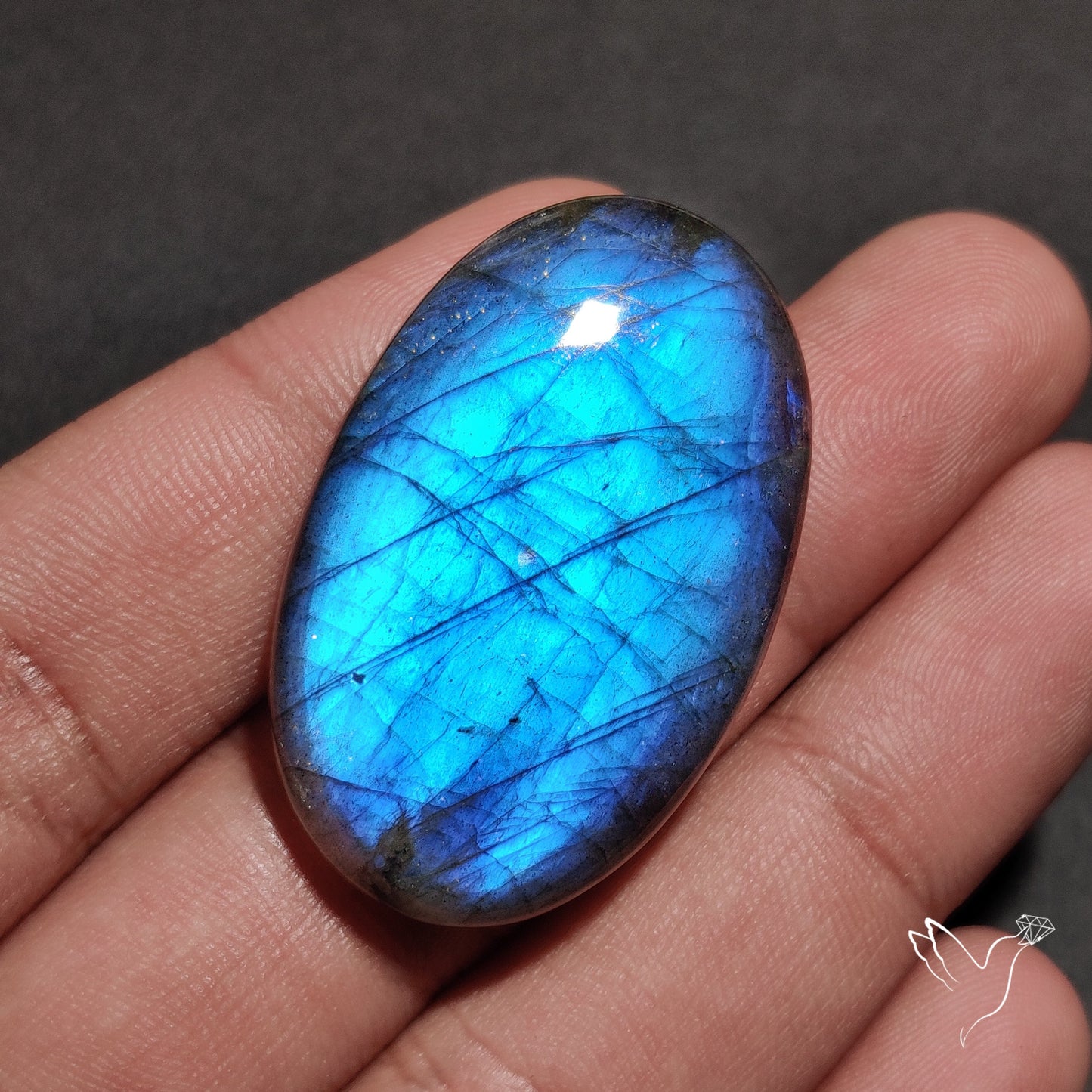 Deep Blue Labradorite Cabochon