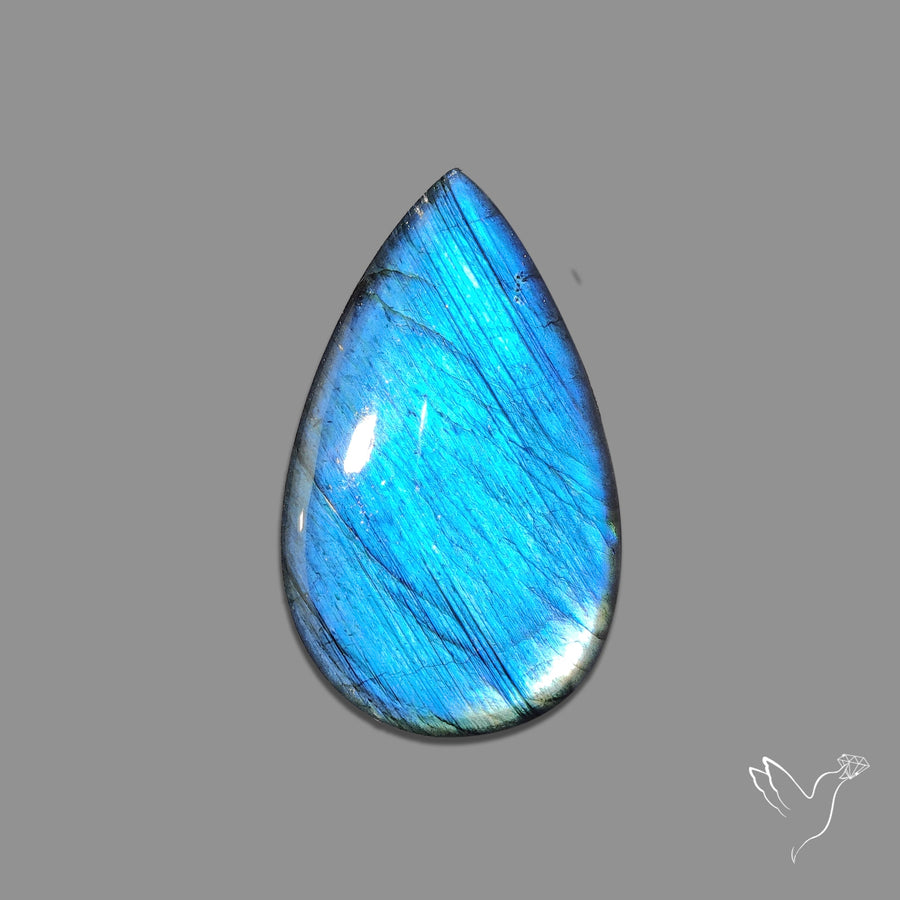 Deep Blue Labradorite Cabochon