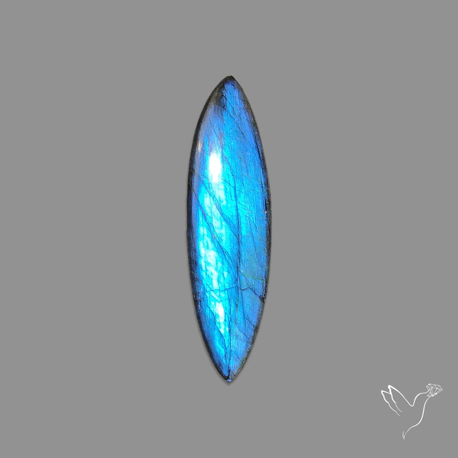 Deep Blue Labradorite Cabochon