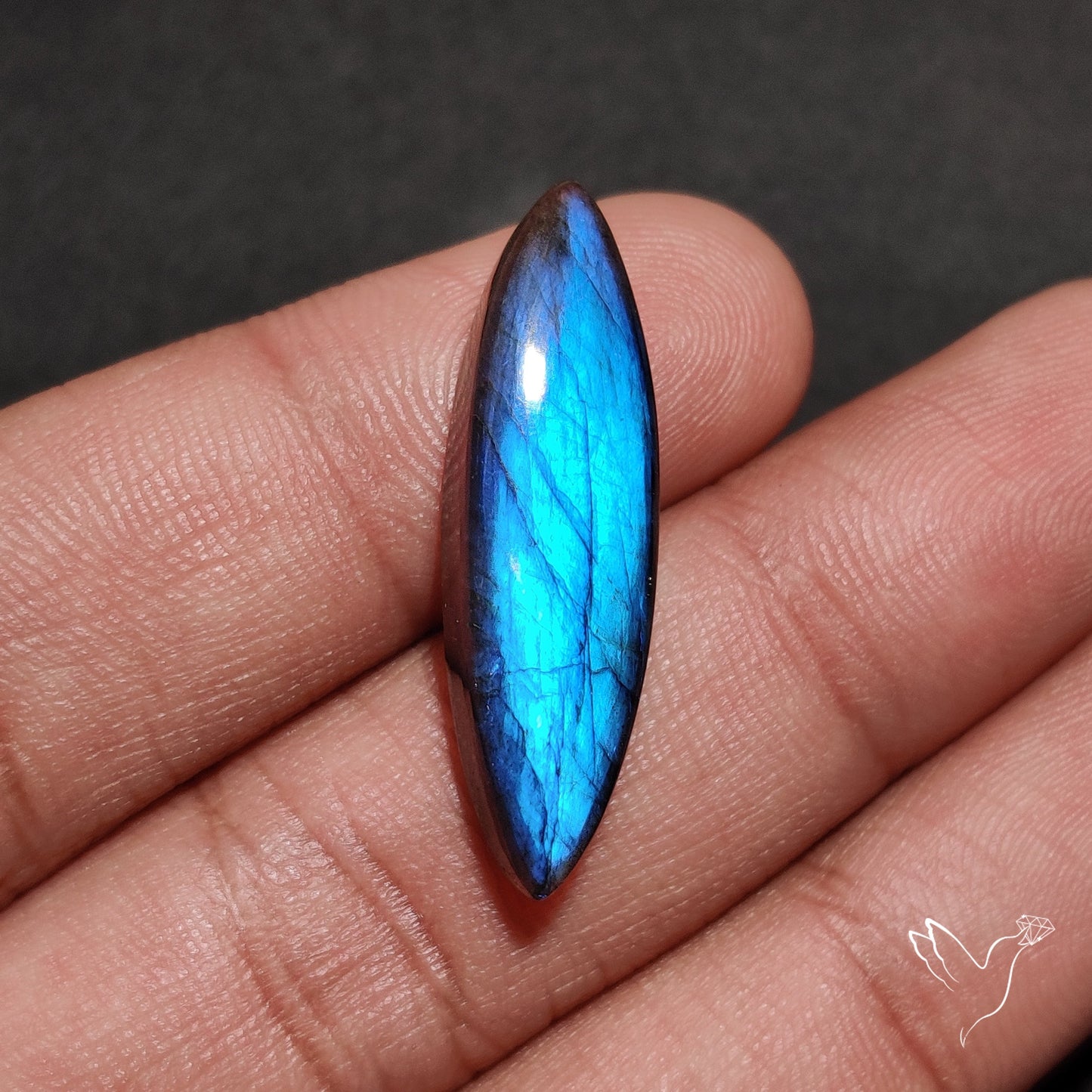 Deep Blue Labradorite Cabochon