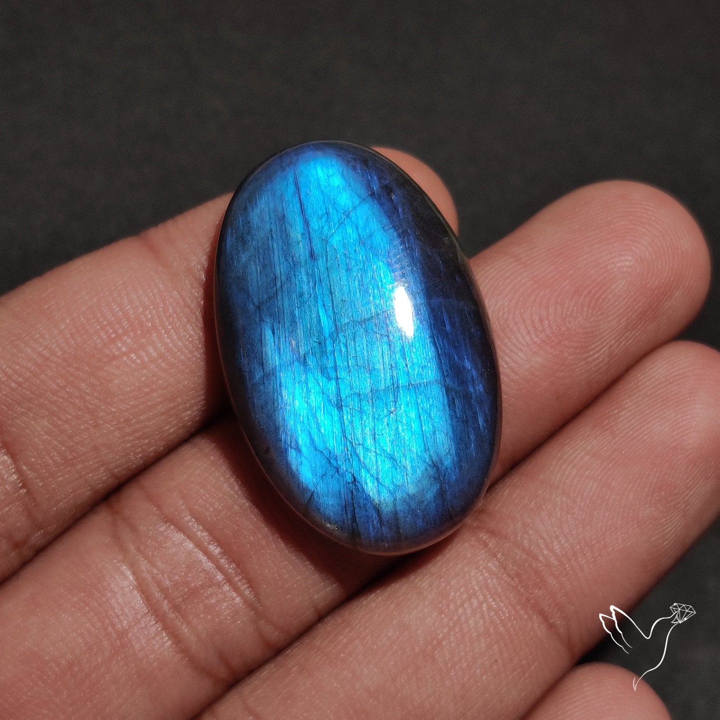 Deep Blue Labradorite Cabochon
