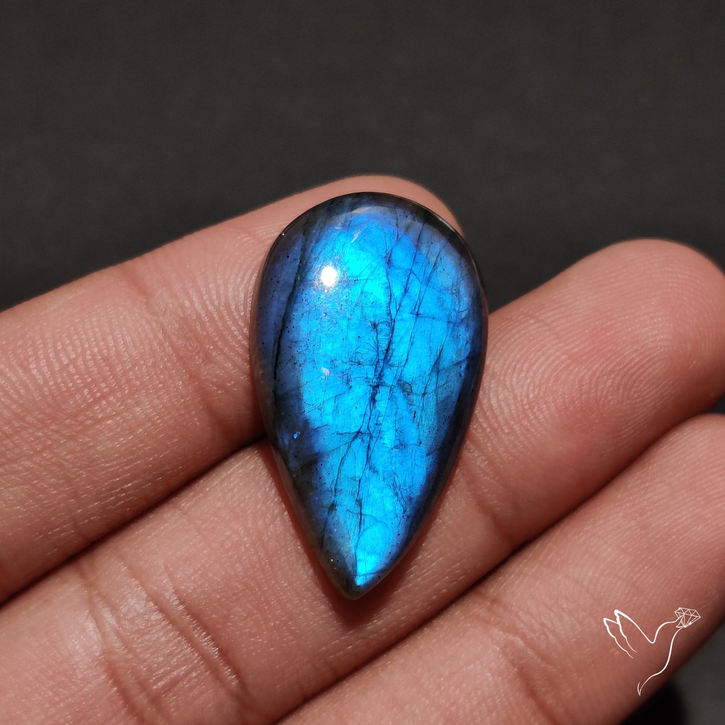 Deep Blue Labradorite Cabochon