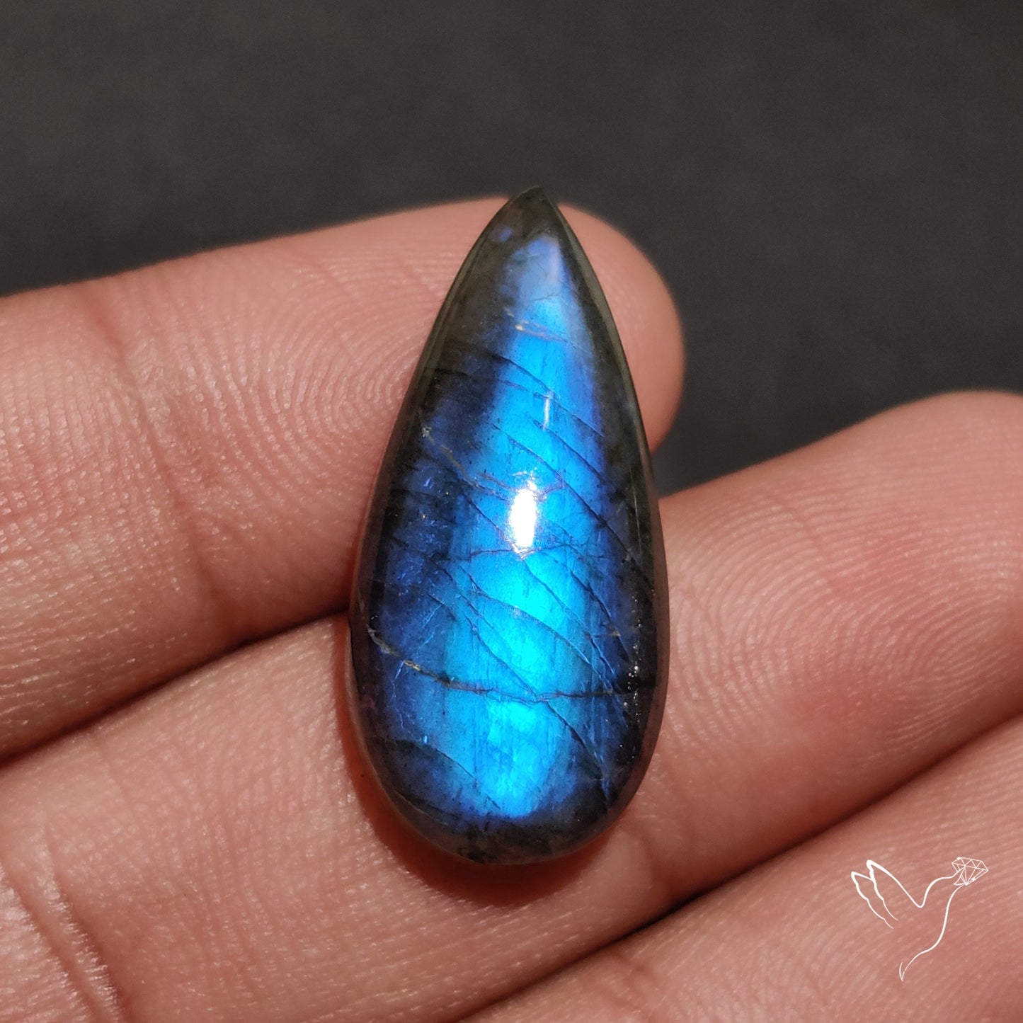 Deep Blue Labradorite Cabochon