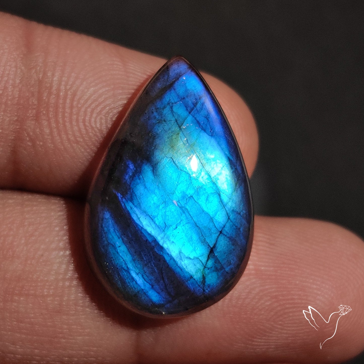 Deep Blue Labradorite Cabochon