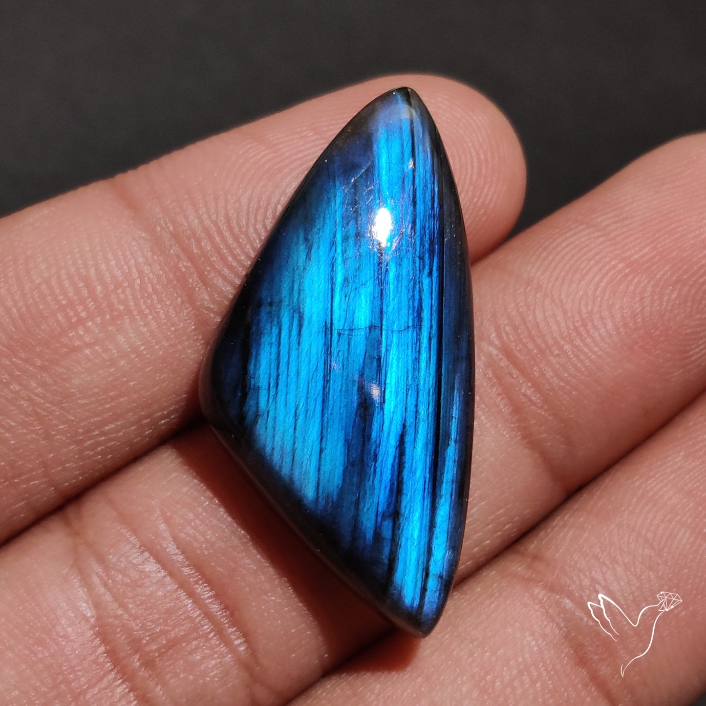 Deep Blue Labradorite Cabochon