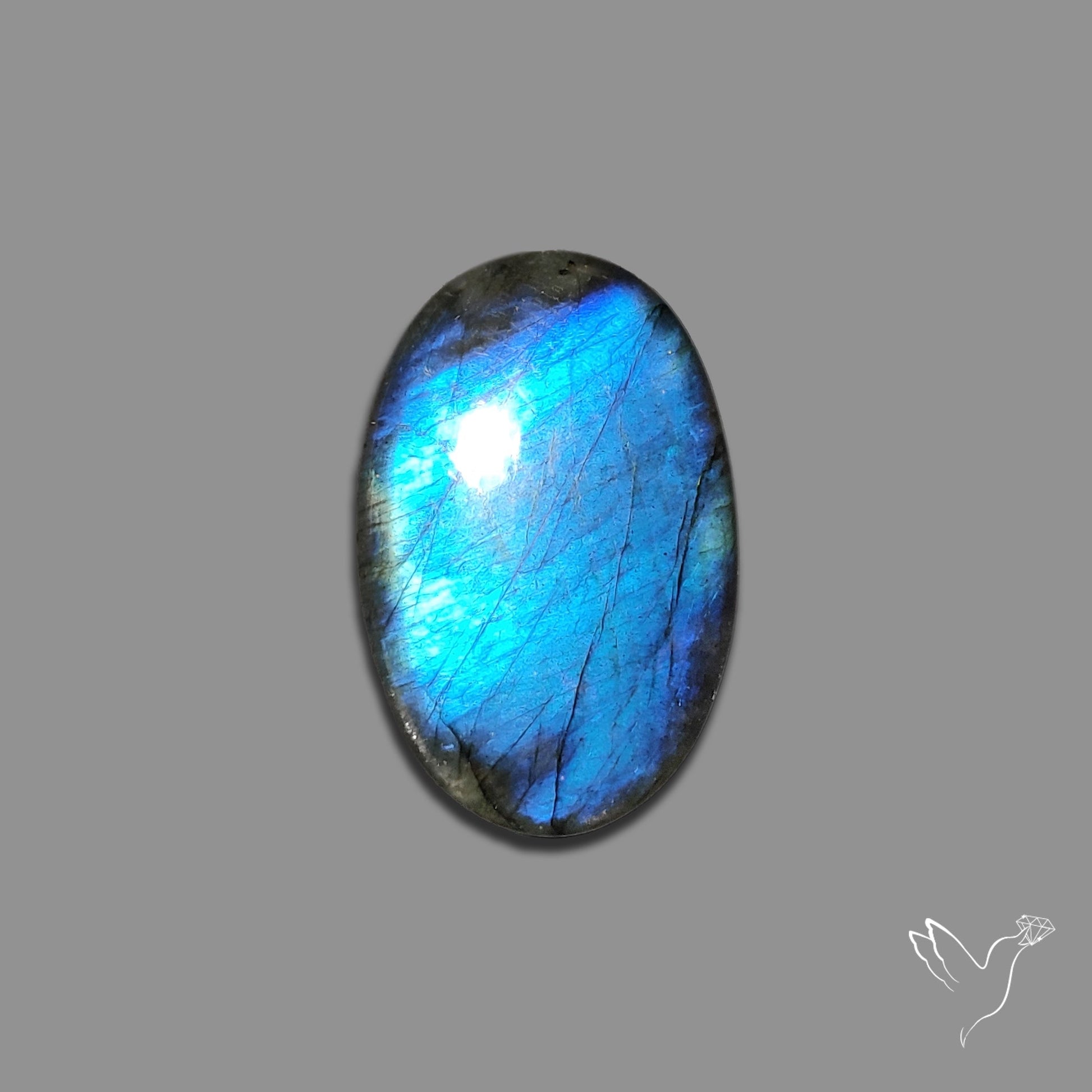 Deep Blue Labradorite Cabochon