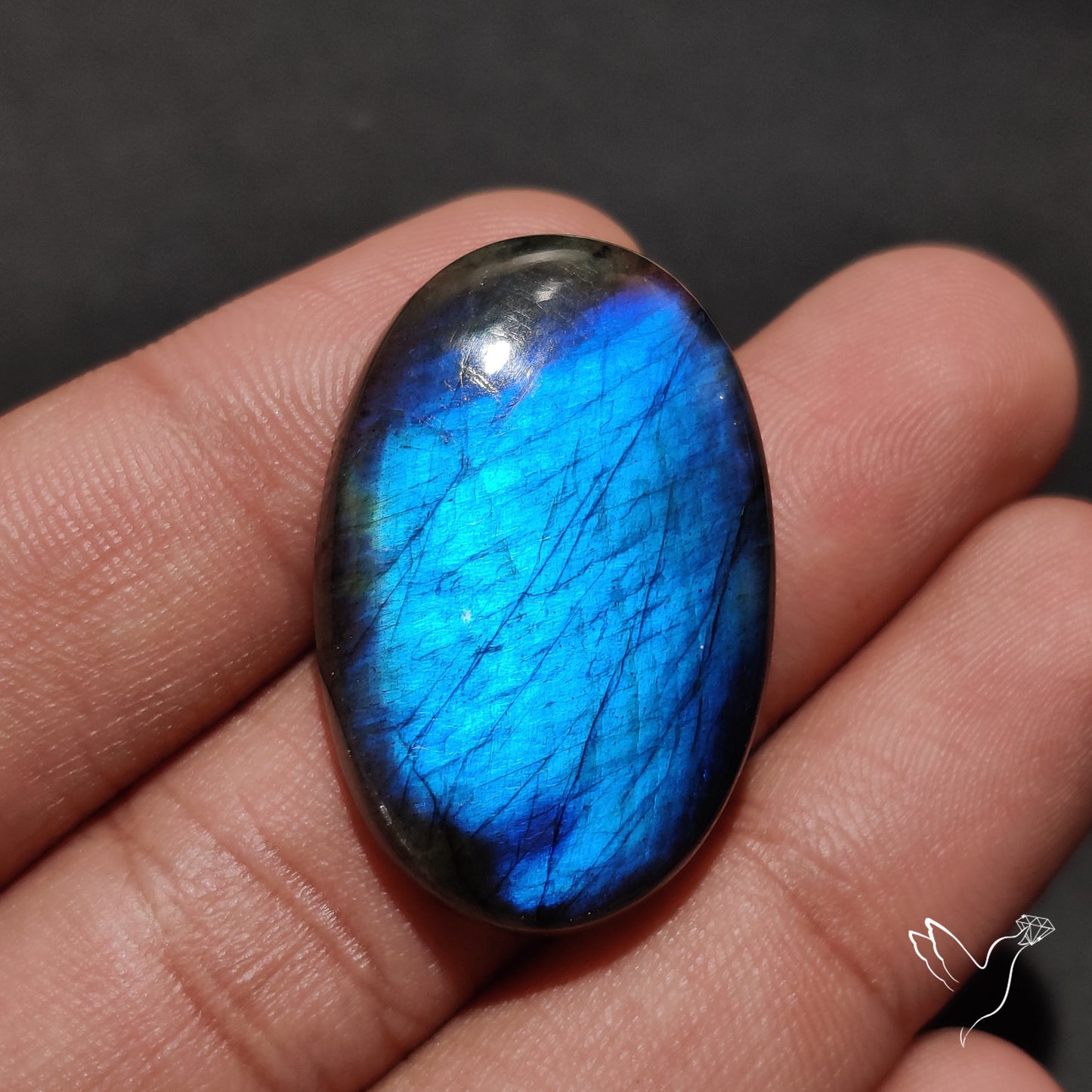 Deep Blue Labradorite Cabochon