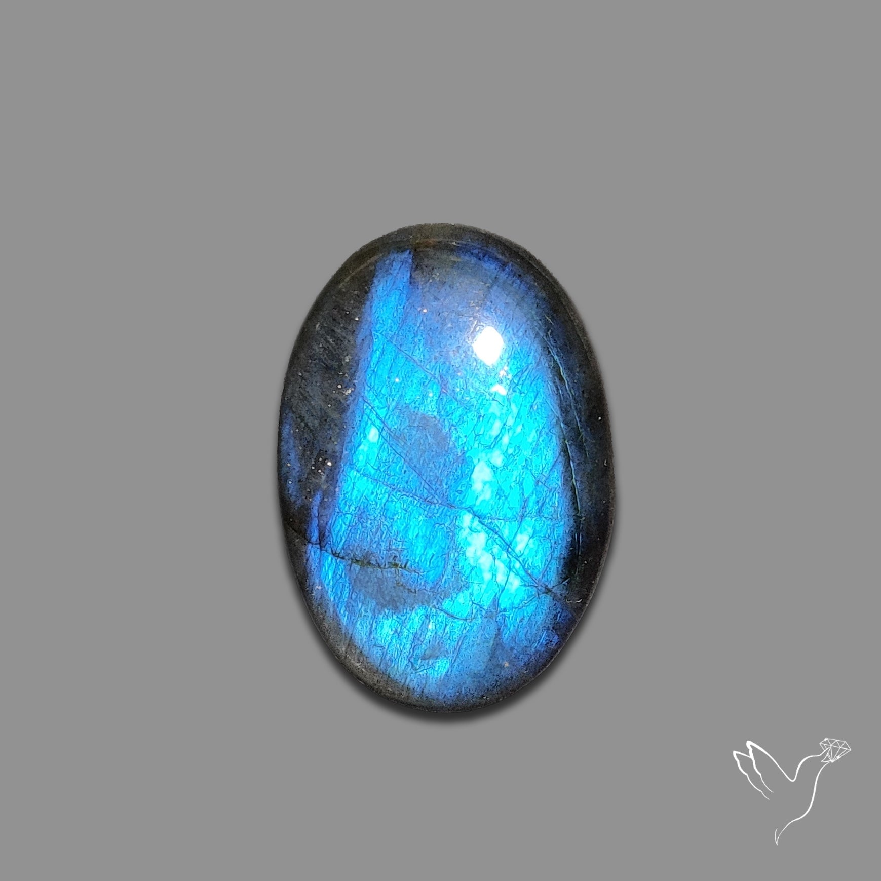 Deep Blue Labradorite Cabochon