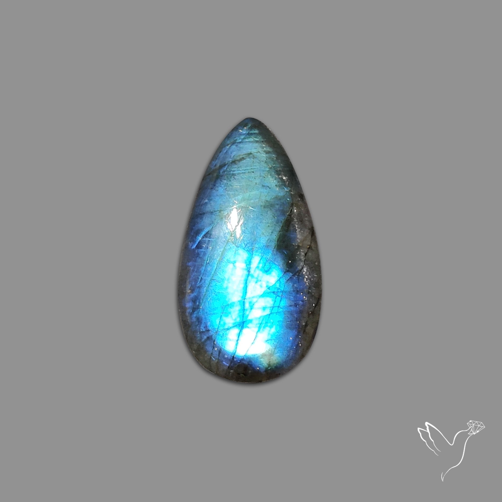 Deep Blue Labradorite Cabochon