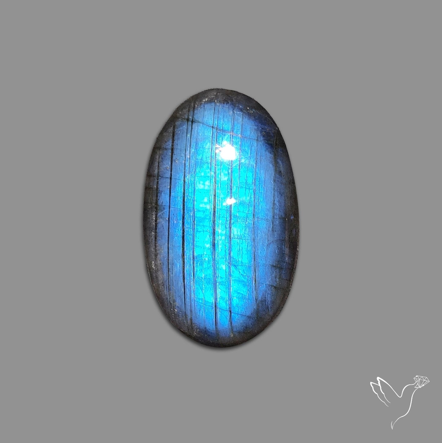 Deep Blue Labradorite Cabochon
