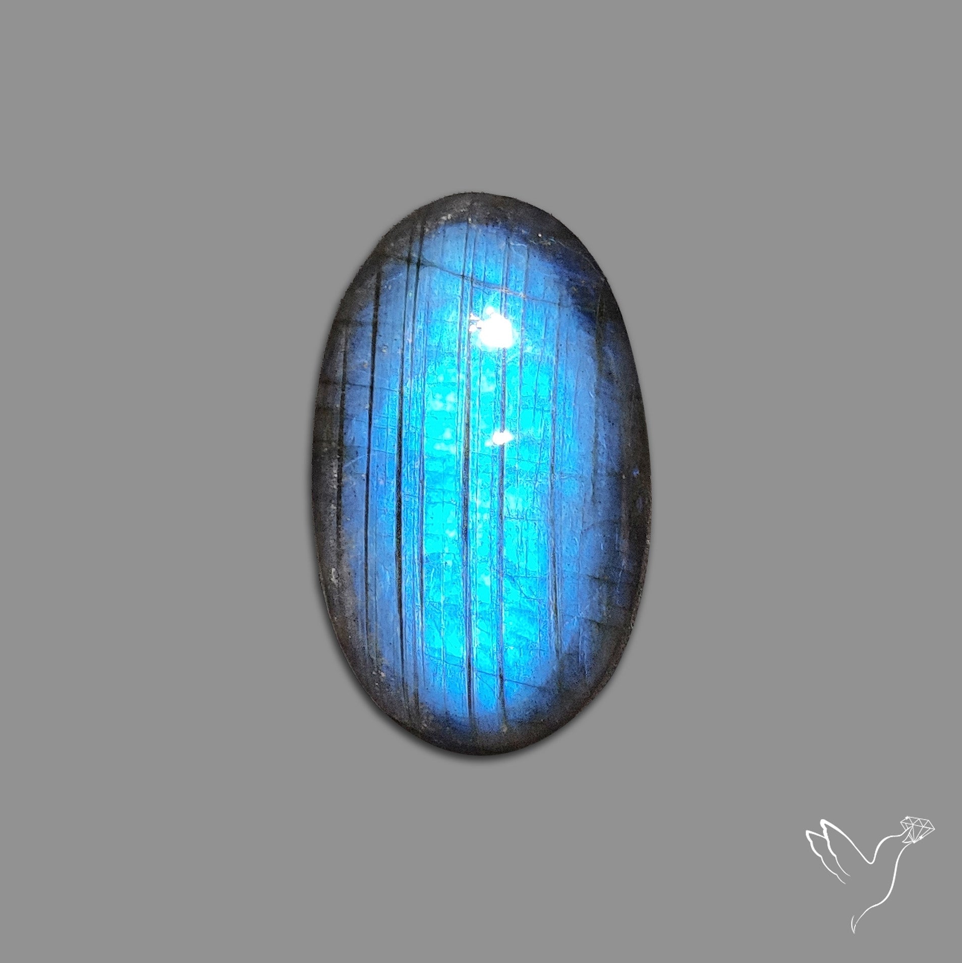 Deep Blue Labradorite Cabochon