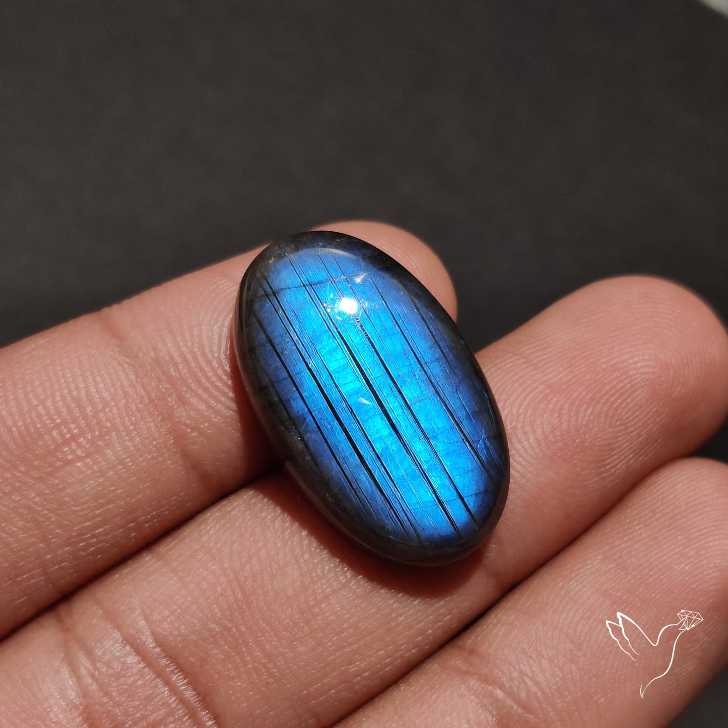 Deep Blue Labradorite Cabochon