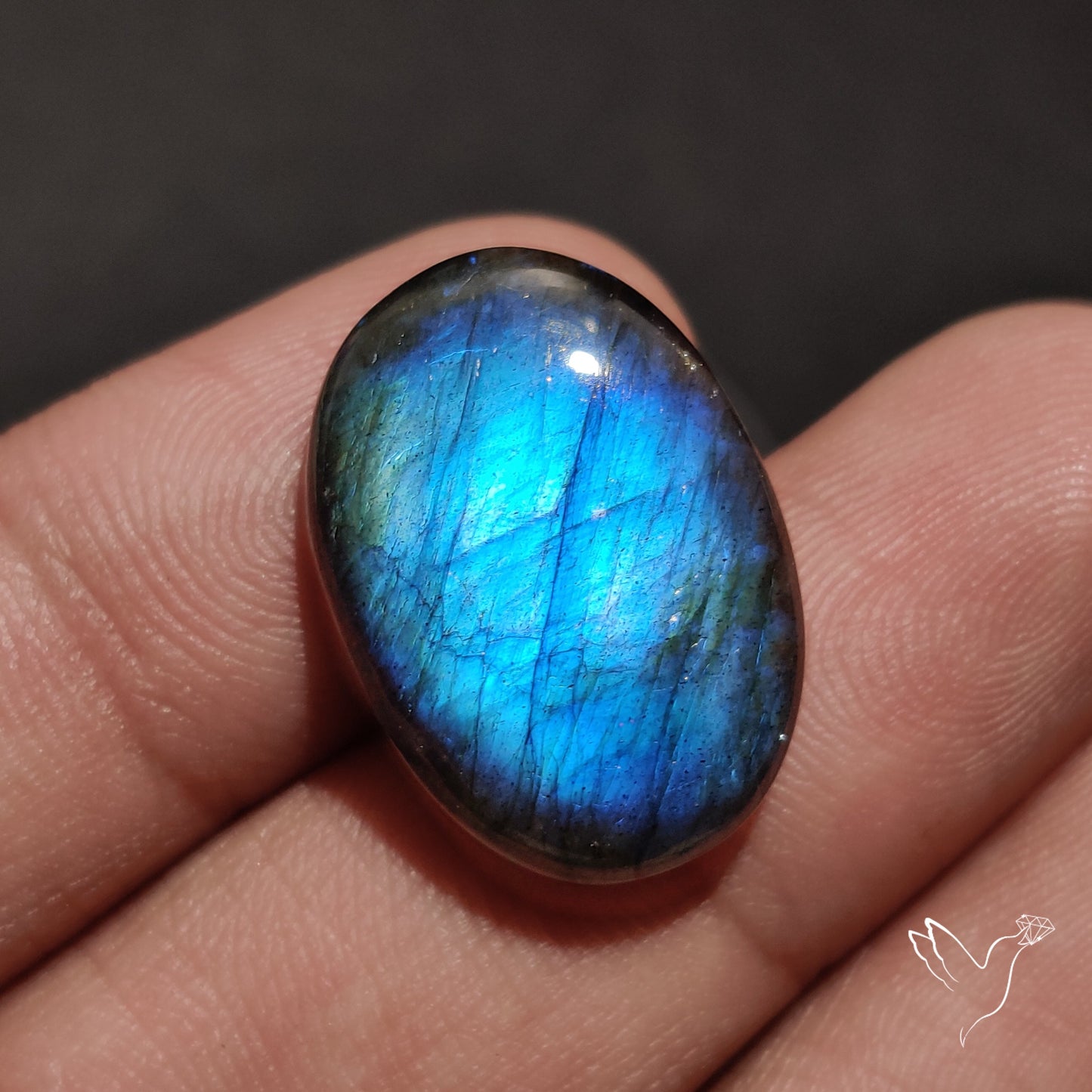 Deep Blue Labradorite Cabochon