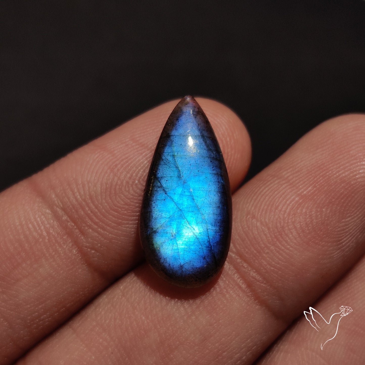 Deep Blue Labradorite Cabochon