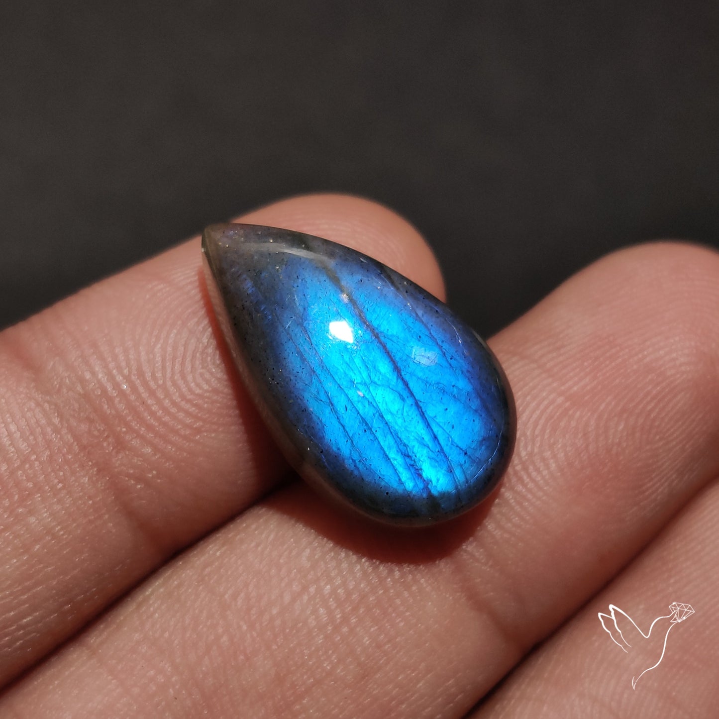Deep Blue Labradorite Cabochon