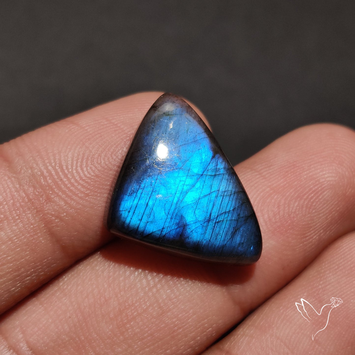 Deep Blue Labradorite Cabochon