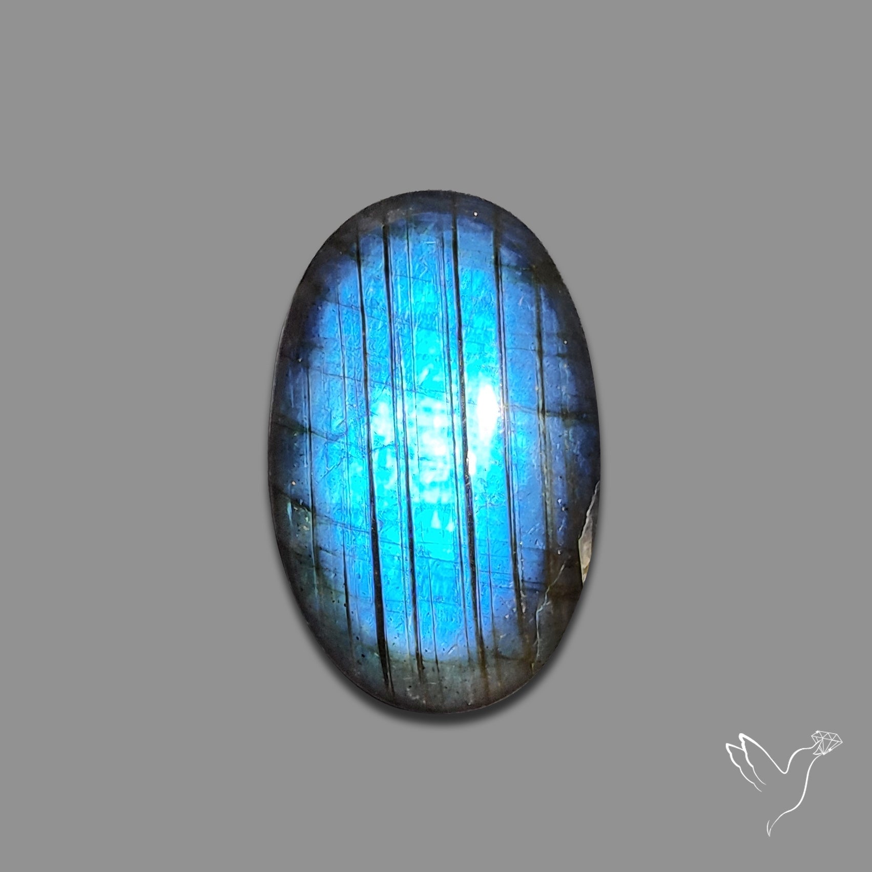 Deep Blue Labradorite Cabochon