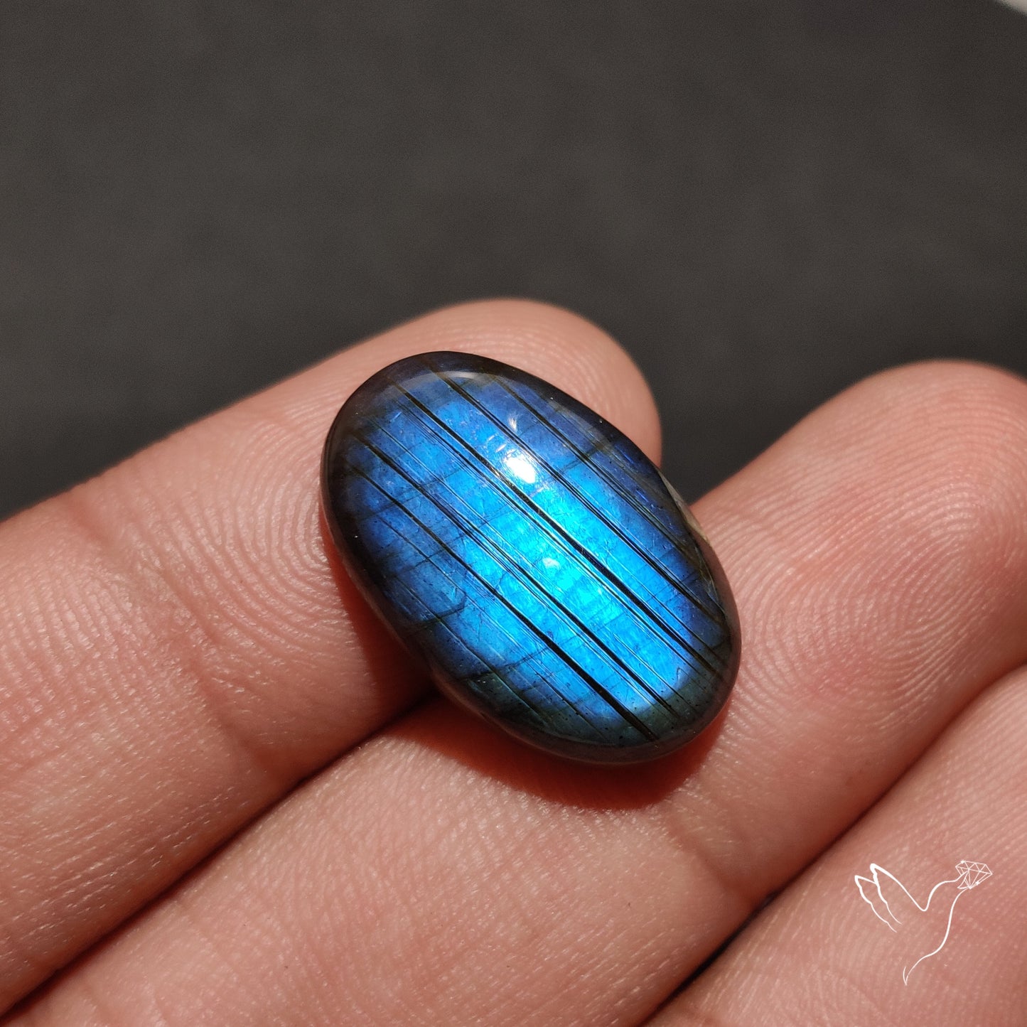 Deep Blue Labradorite Cabochon