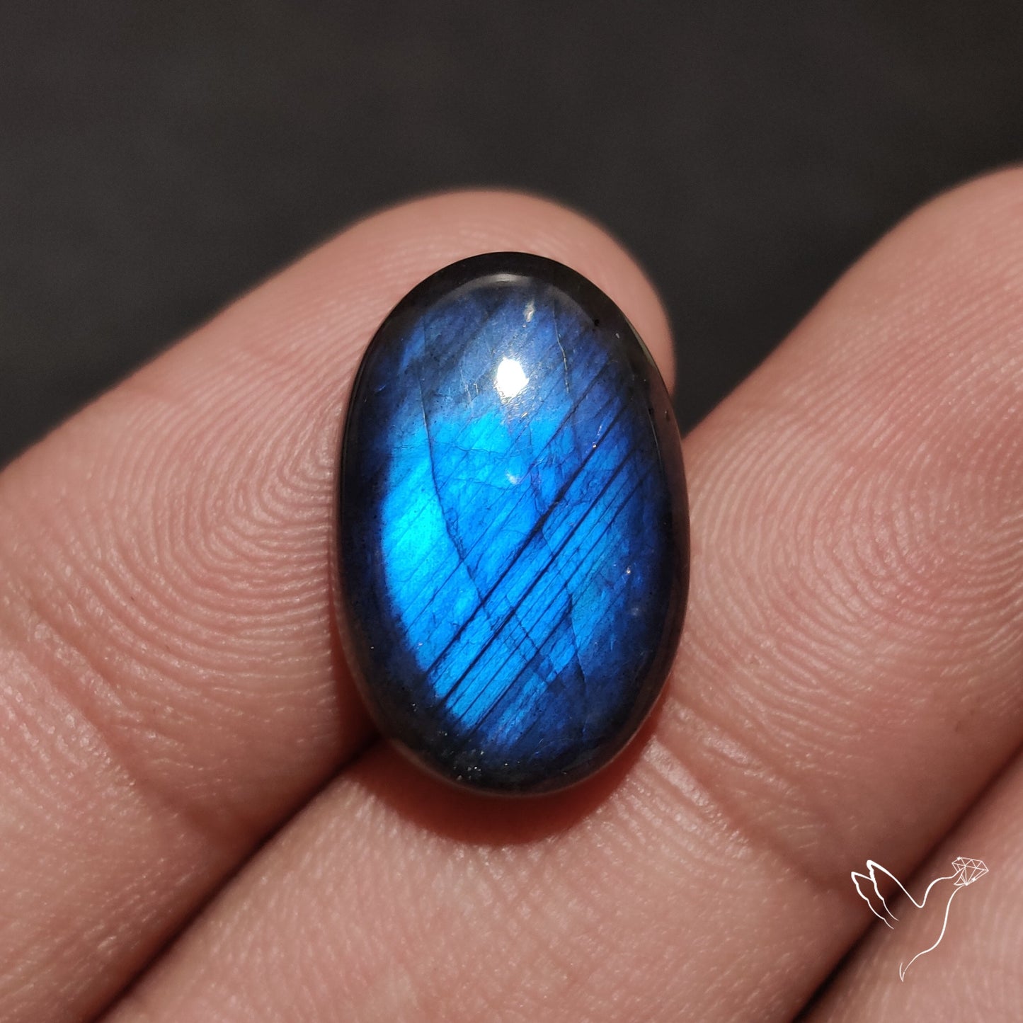 Deep Blue Labradorite Cabochon