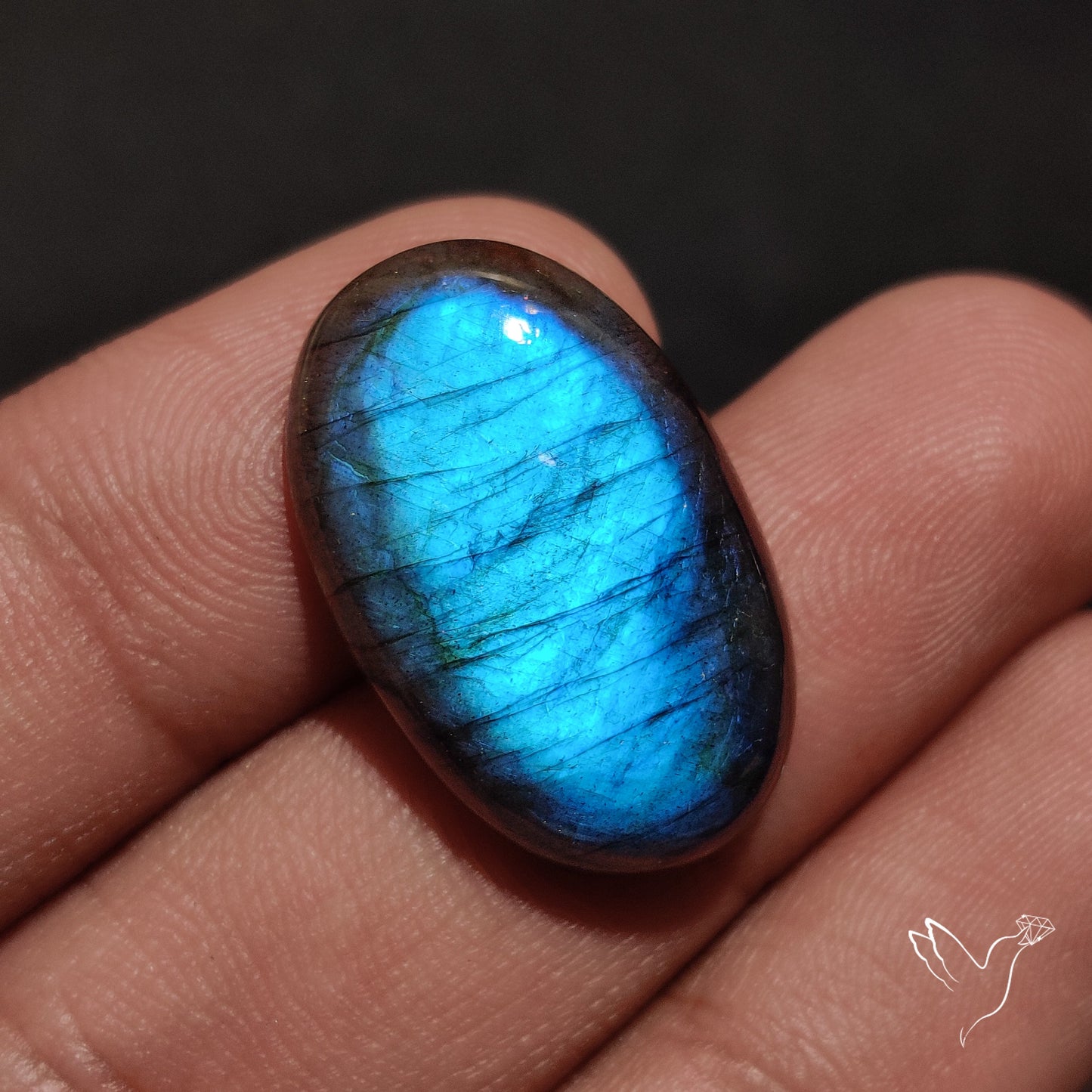 Deep Blue Labradorite Cabochon