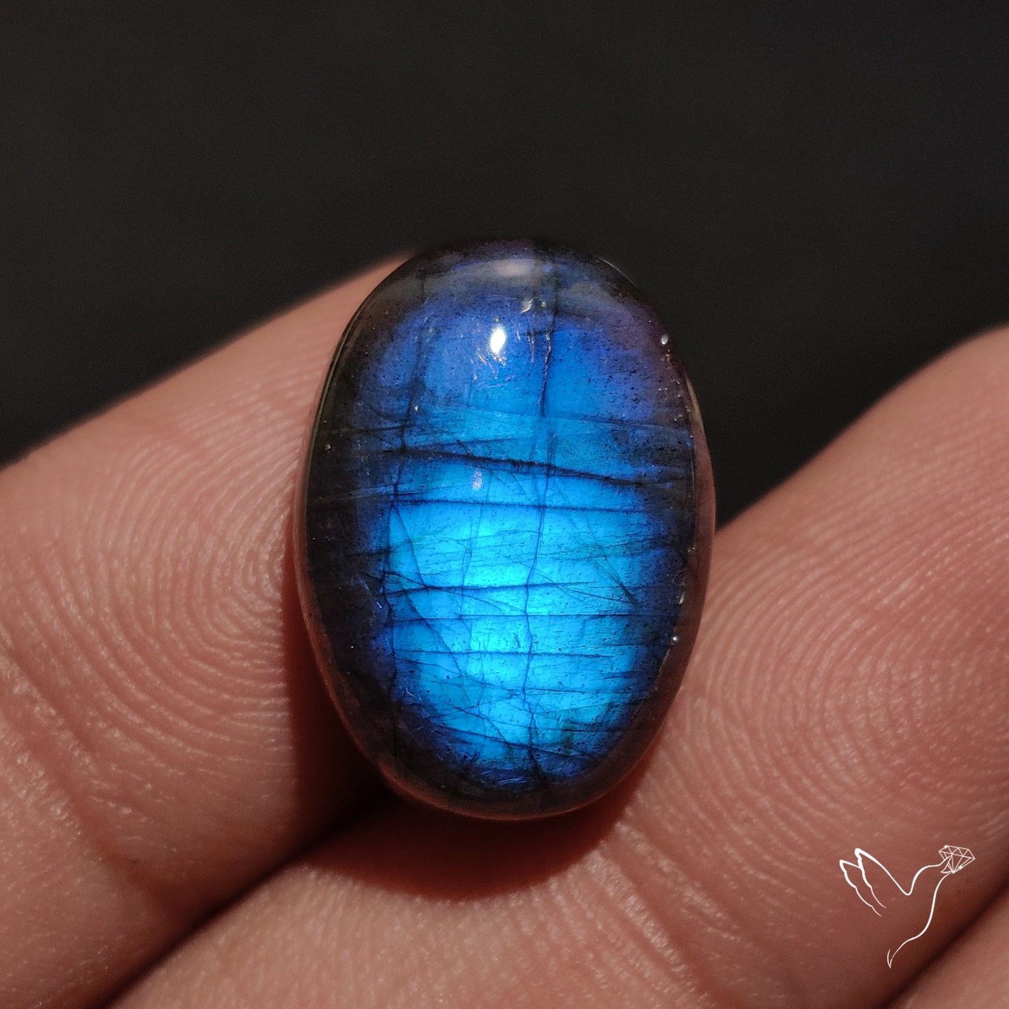 Deep Blue Labradorite Cabochon