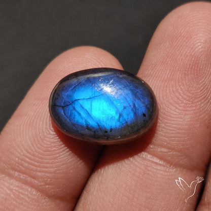 Deep Blue Labradorite Cabochon