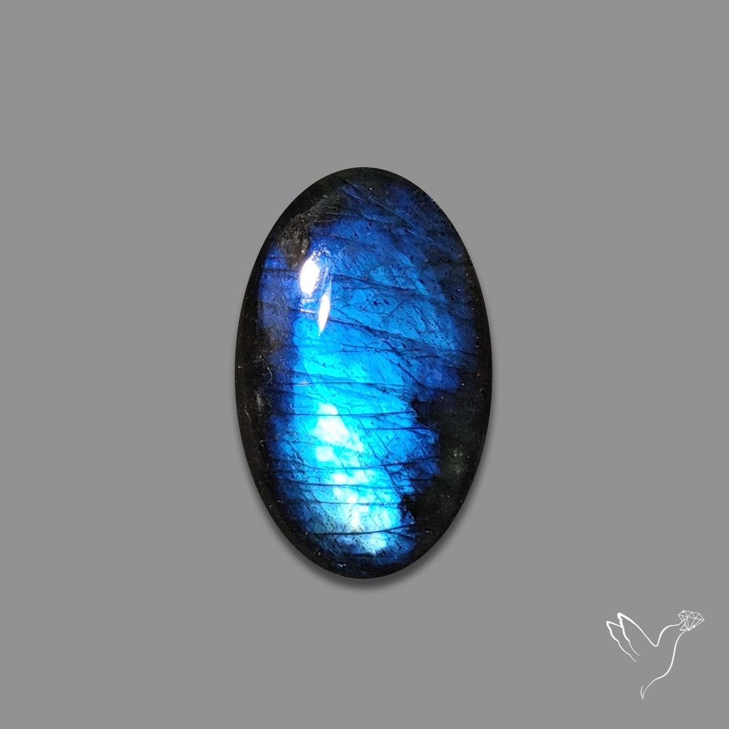 Deep Blue Labradorite Cabochon