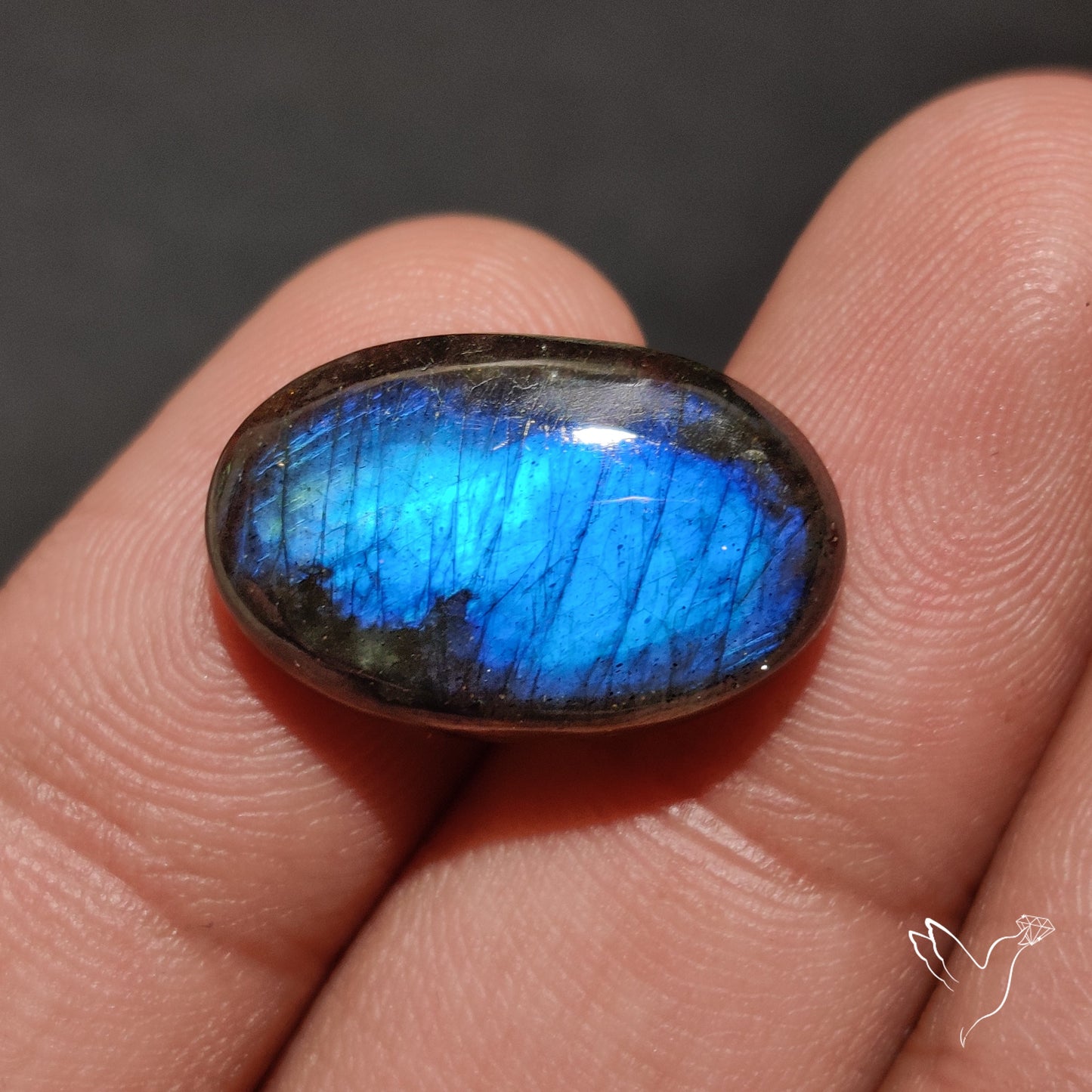 Deep Blue Labradorite Cabochon