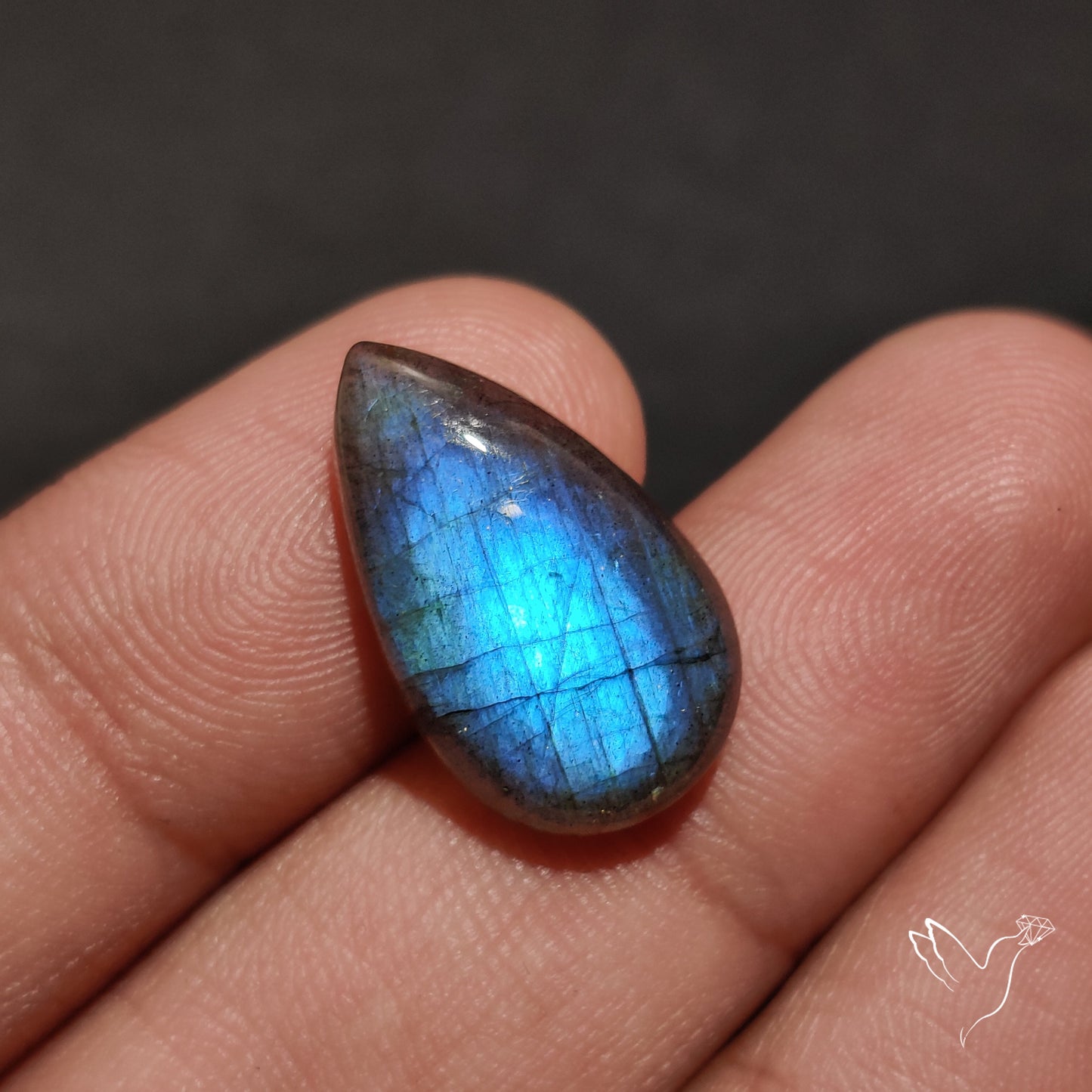 Deep Blue Labradorite Cabochon