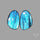 Clear Blue Labradorite Pair