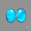 Clear Blue Labradorite Pair